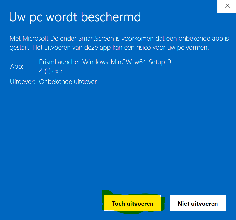Windows security option
