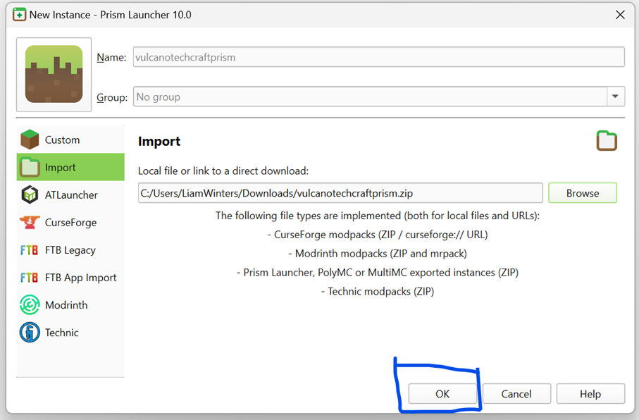 Instance confirmation